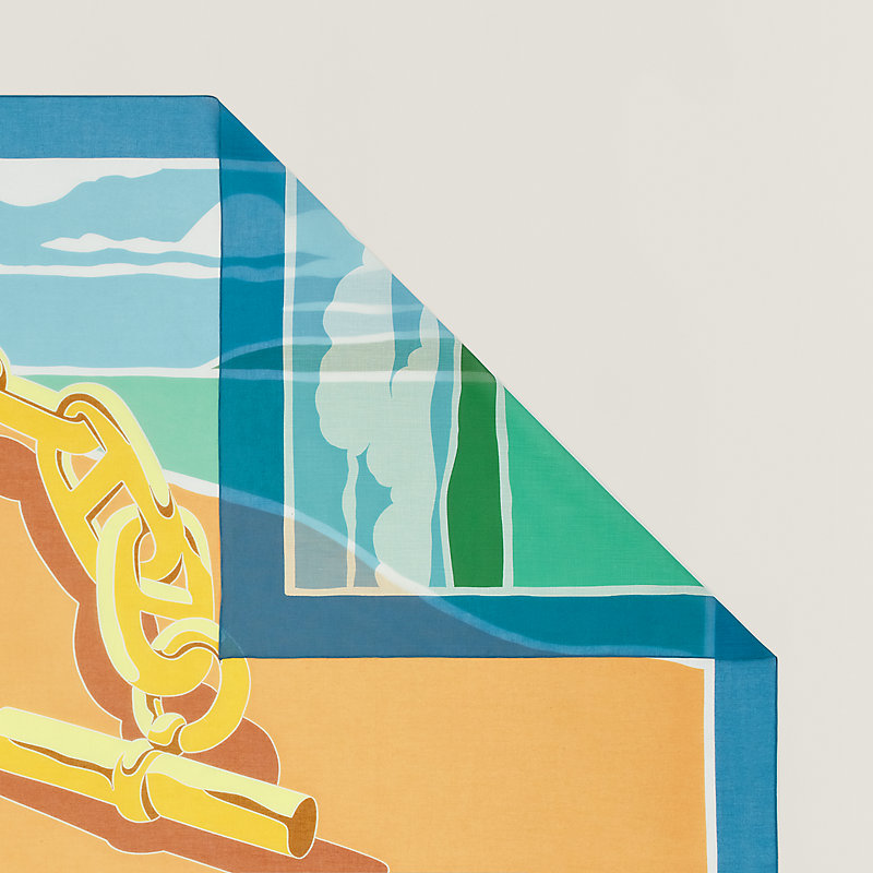 【ポイントになるアイテム】HERMES パレオ Escale a la Plage Escale a la Plage pareo | Hermès Canada